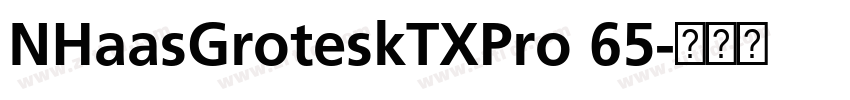NHaasGroteskTXPro 65字体转换